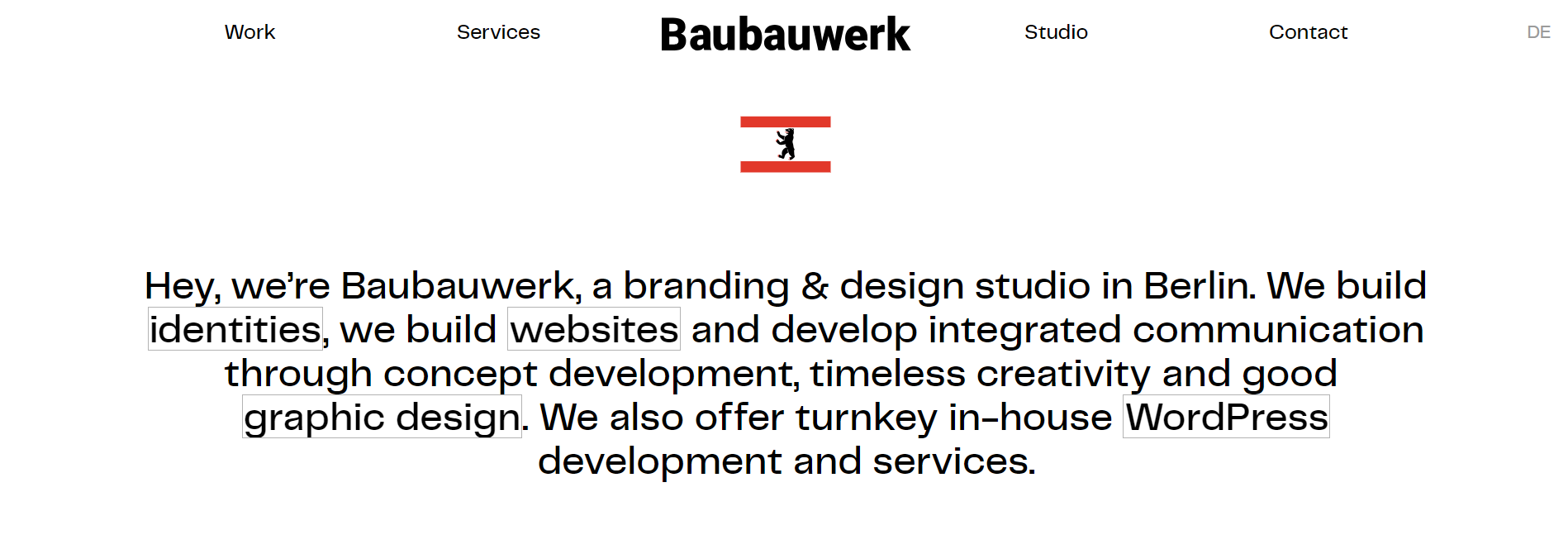 baudauwerk Пример корпоративного сайта